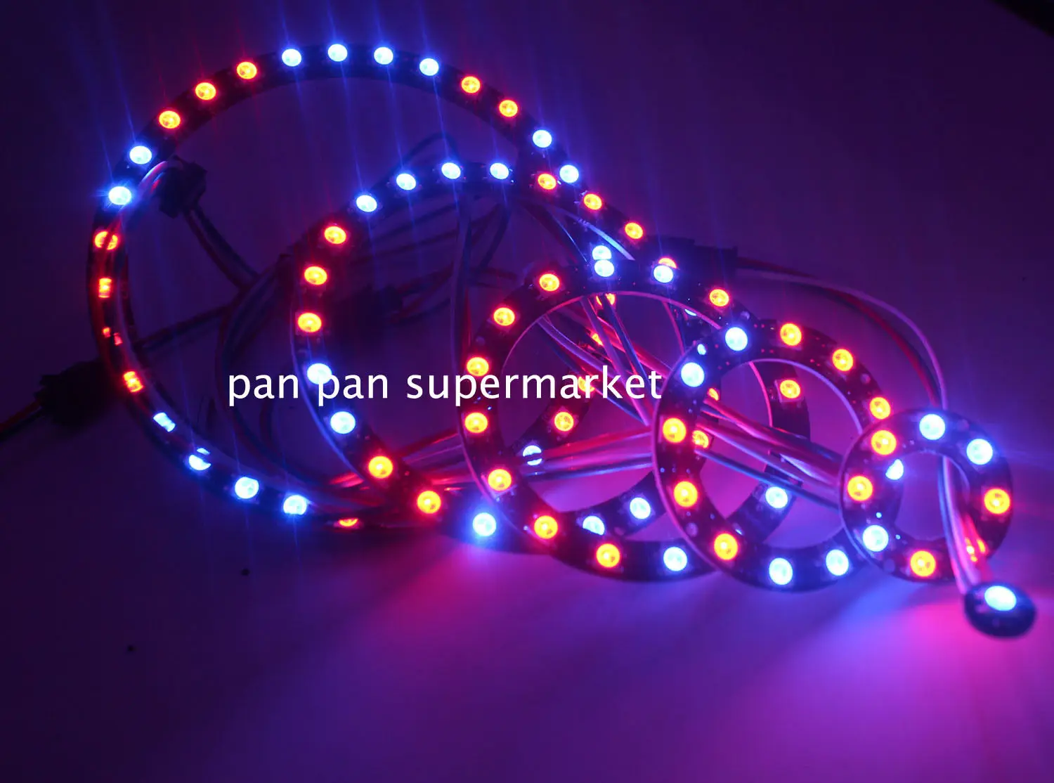 WS2812B pixel Ring 1 8 12 16 24 32 40 48 60 93 241 светодиоды WS2812 SK6812 5050 RGB LED WS2811 ic встроенный DC5V | Лампы