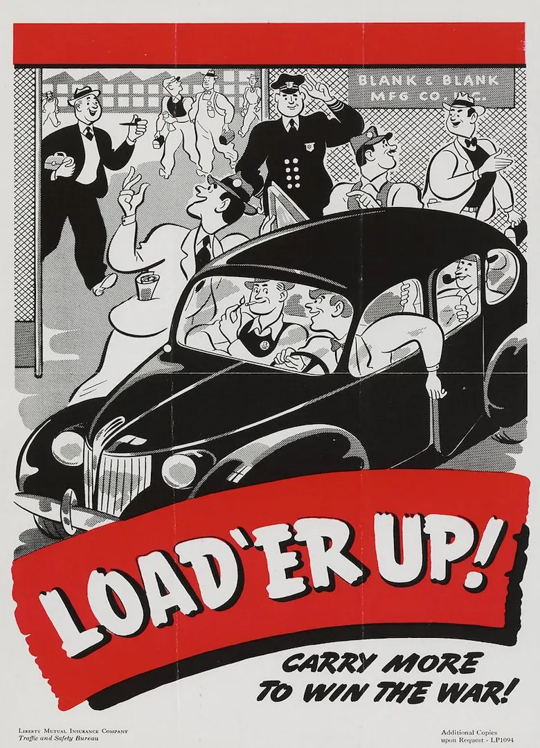 Винтажный Американский пропагандистский постер с фронтальным перед зданием