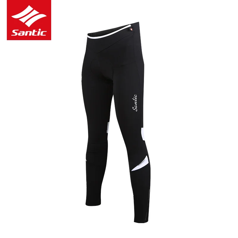 

Santic Winter Cycling Pants Women Thermal Padded Long Pants Winter 4D Cushion Pad Reflective Mtb Bicycle Pants Ciclismo