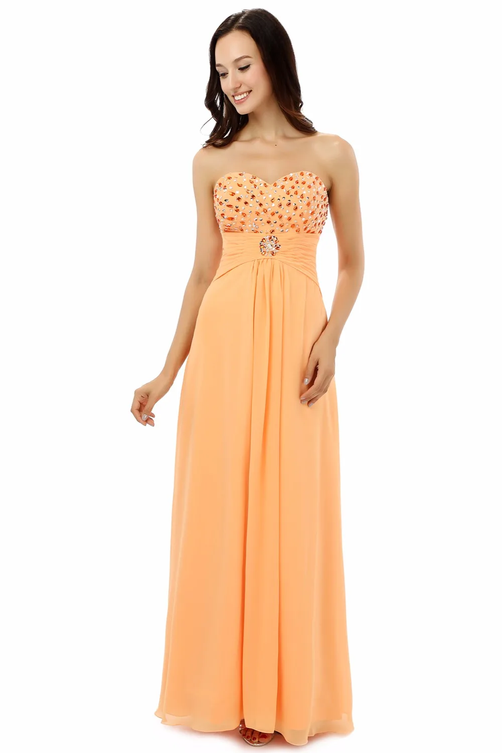 Forevergracedress Настоящее фото скромное шифоновое вечернее платье новое поступление