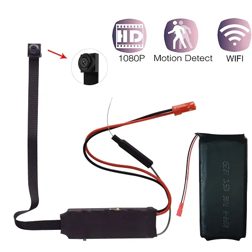 Мини Wifi Cam 1080 P видеокамера мини камера видеонаблюдения ночного видения 2,4G RF Инфракрасный пульт ДУ DIY камера - Цвет: G