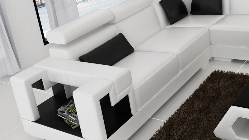 Современный кожаный угловой диван для гостиной Германия 0413 K5001B|corner sofa set|sofa setmodern