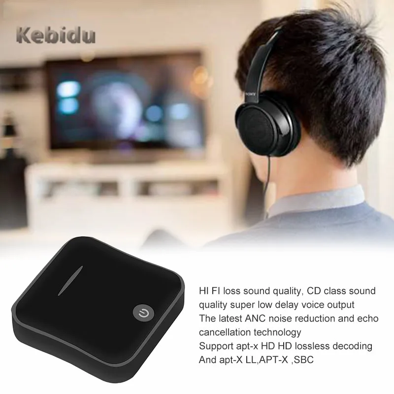 Kebidu Bluetooth 5 0 передатчик ТВ приемник Мини 3 мм беспроводной аудио адаптер цифровой