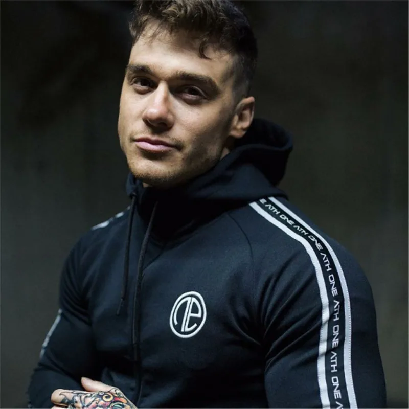 Спортивная худи одежда футболка для бодибилдинга теплая одежда на молнии обычные хлопковые толстовки пуловер