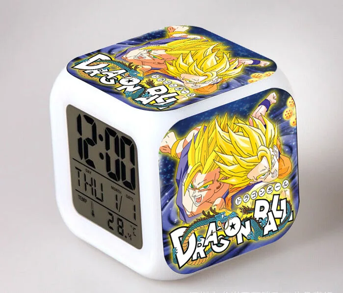 35 Аниме фигурки Dragon Ball z светодиодный цветной сенсорный светильник Супер Saiyan God супер Гоку Вегета будильник ПВХ Супер Figma детские игрушки - Цвет: 35