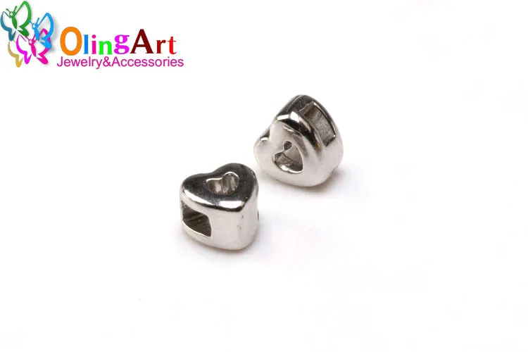 Olingart 30 шт. 3*2 мм Подвески крестообразной формы сердца бусины для нанизывания тибетского серебра Поиск браслет ювелирных изделий DIY ручной работы