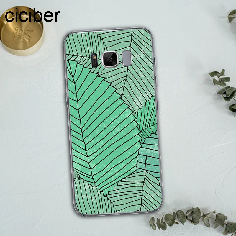 Ciciber Летний чехол для samsung Galaxy S7 Edge S8 S9 Plus J5 J7 2016 Note 8 мягкий телефона из ТПУ |