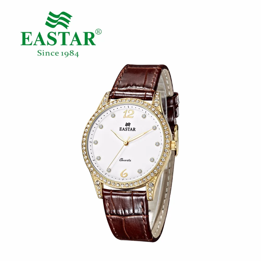 

Eastar Dial Steel Bracelet Watchband Male Wristwatch Clock Business Wristwatch Luxury Diamond Watch Women Fashion Leather Brand