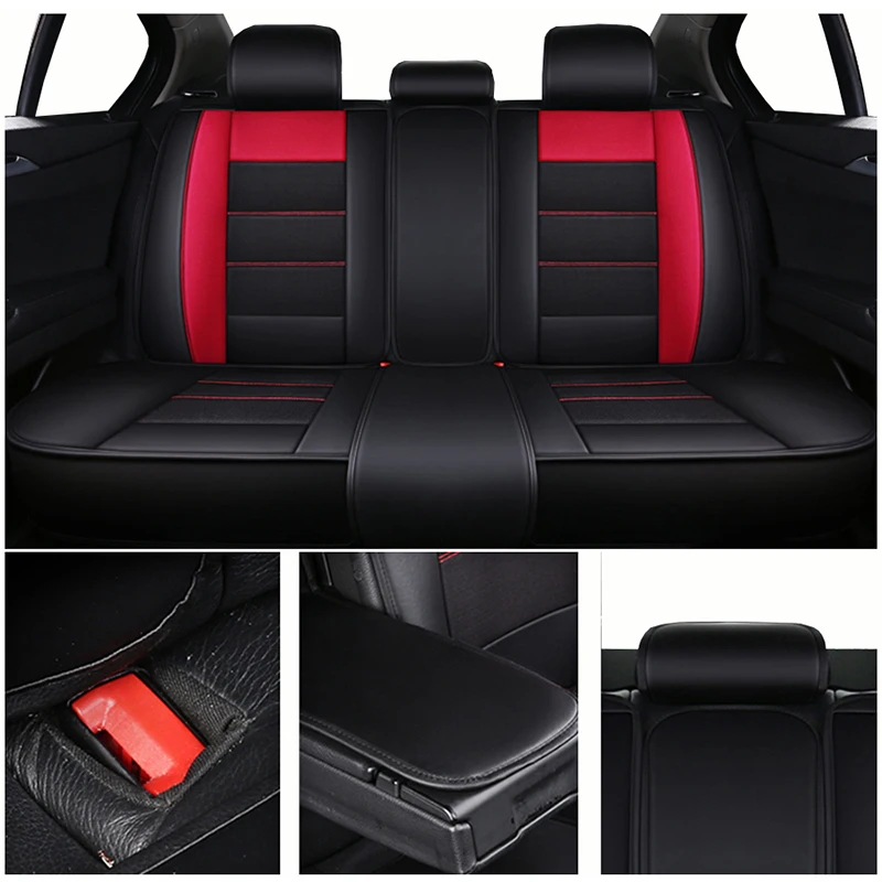 Чехлы для автомобильных сидений из кожи и льна kia Sportage 2 3 4 2006 2009 2011 2012 2013 2014 2015 2016 2017