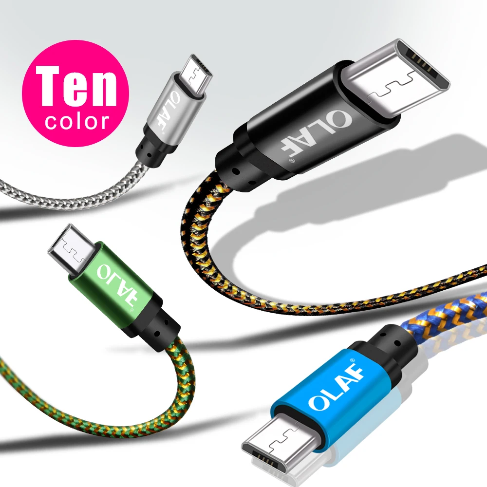 Олаф Android кабели для мобильных телефонов 1 м 2 м 3 м Micro USB кабель для samsung A5 A7 S6 S7 Xiaomi huawei LG Быстрая зарядка USB кабель для передачи данных