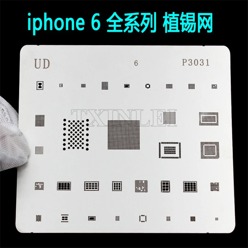 IC ремонт BGA паяльная трафареты для реболлинга Iphone 4 4s 5 5S 6S 6 Plus 7 + шаблон мобильный