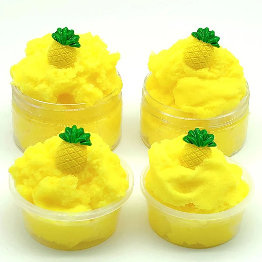 Новинка 2019 пушистая глина из пенопласта шарики для грязи красивая грязь ананас