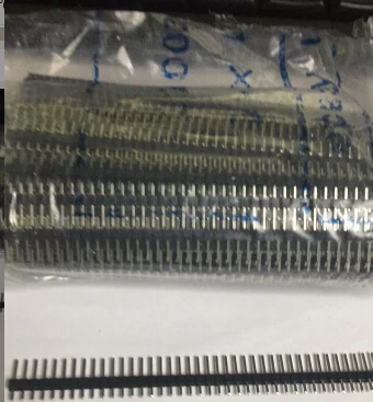 40Pin 2.54 mm 1X40P 1*40 Male Single Row Pin Header Strip PCB 200PCS -1lot | Электронные компоненты и