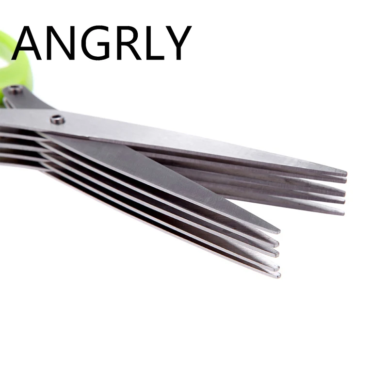 Многофункциональные кухонные ножи из нержавеющей стали 5 Многослойные ножницы