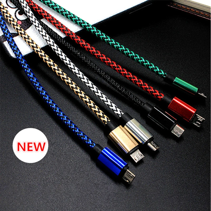 

1M/2M/3M Long Micro USB Aluminum Alloy Data Charger Cable Lead for iPhone 5 5S 6 6S 7 7S 8 10X IOS Andriod System for Cell Phone
