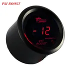 Универсальные автомобильные аксессуары EE, 2 дюйма, 52 мм, Черная оболочка, цифровые часы, красный светодиодный ОД, датчик турбонаддува, часы