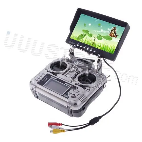 Нет синего цвета 7 &quotFPV ЖК-цвет 800x480 FPV монитор видео экран солнцезащитный козырек