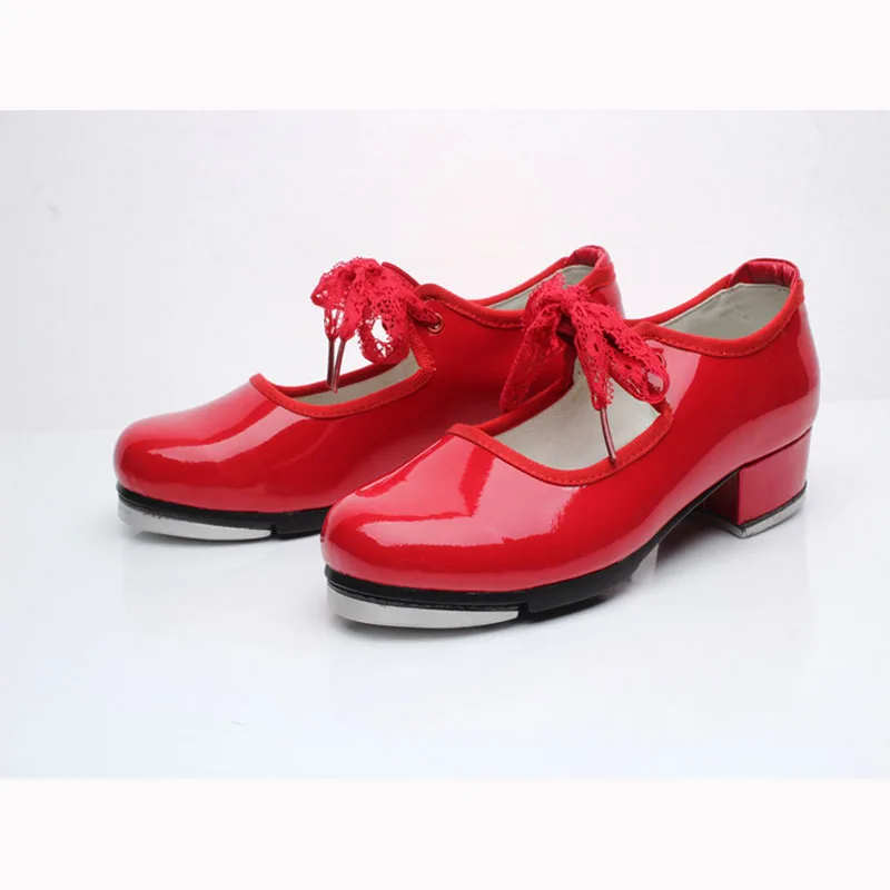 Танцевальная обувь для женщин и девочек блестящая лакированная искусственная