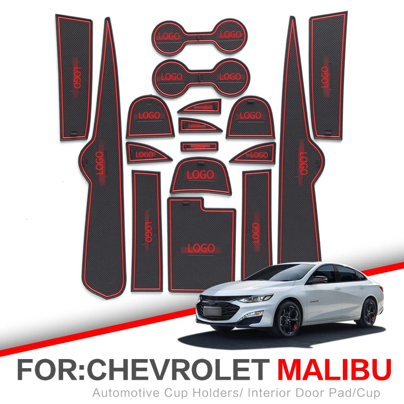 17 шт. Противоскользящий коврик для Chevrolet Malibu 2016 2017 2018 2019 9 поколения MK9| |