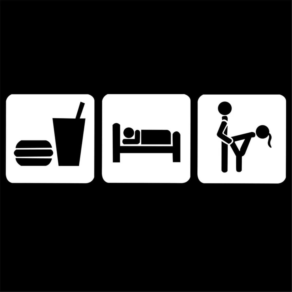 Eat Sleep секс забавная наклейка автомобильный бампер на окно мотоцикла стену