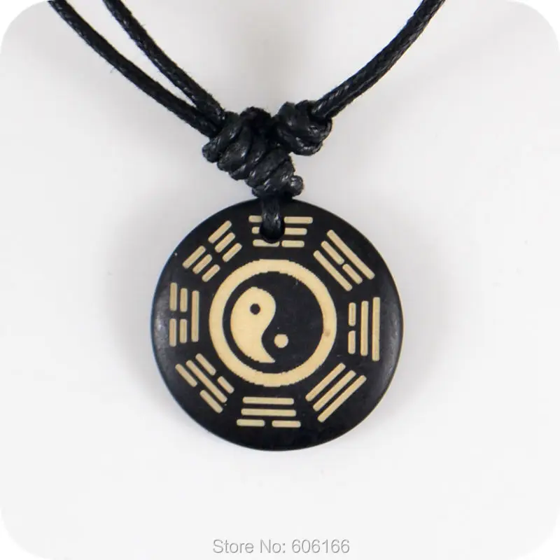 Подвеска из каучука The eight TRIG Tai Chi Yin & Yang ожерелье амулет счастливый подарок