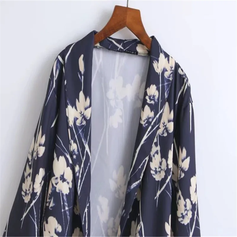 Зубчатый куртка Цветочный navy blazer feminino офисные костюм пальто с цветочным принтом