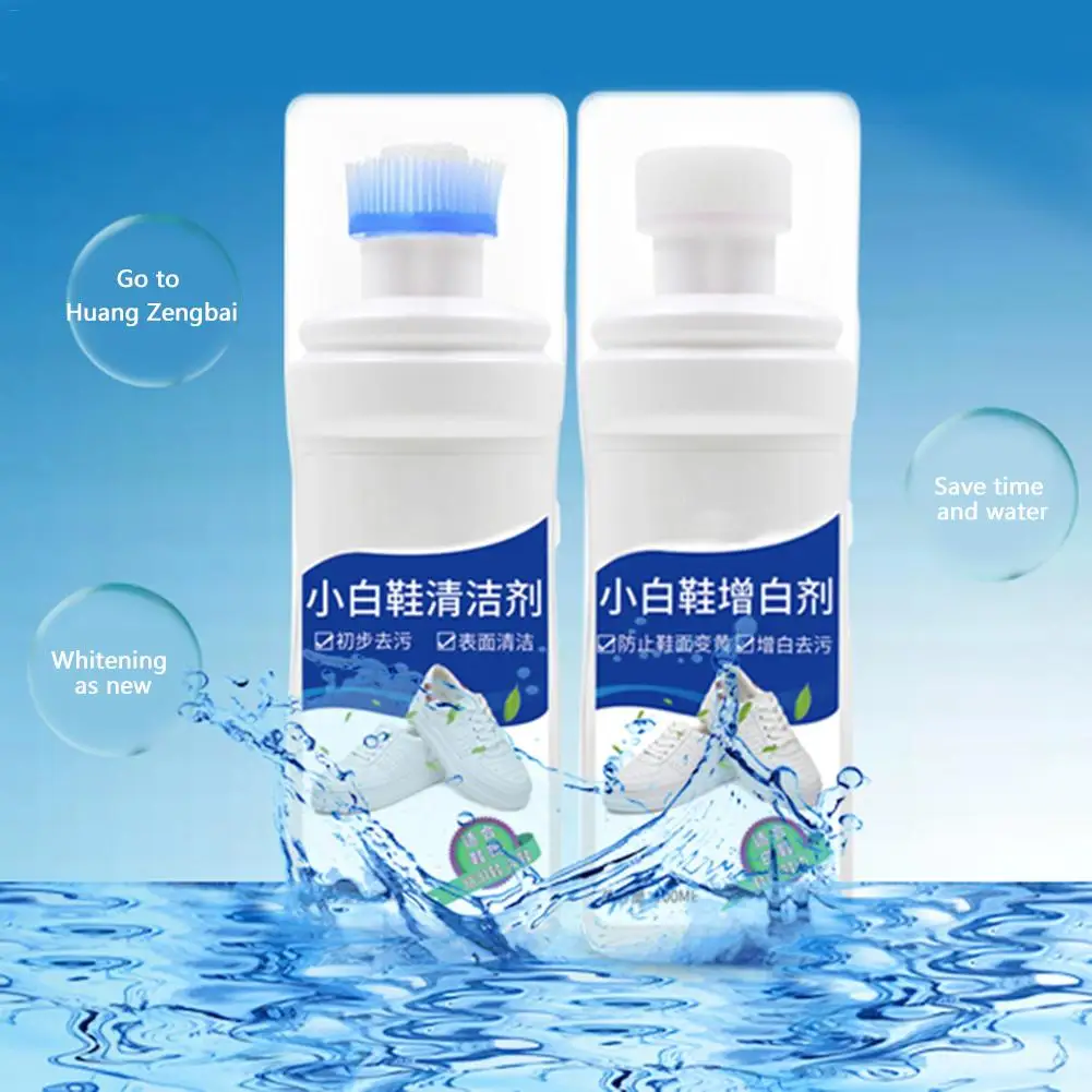 100 мл маленький белый очиститель для обуви быстро удаляет пятна на поверхности
