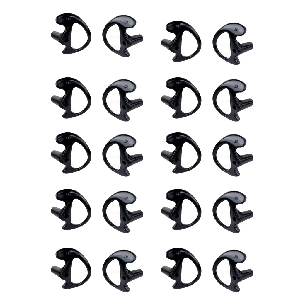 10 пар Черный Мягкий бутон уха большой силиконовый для скрытой акустической