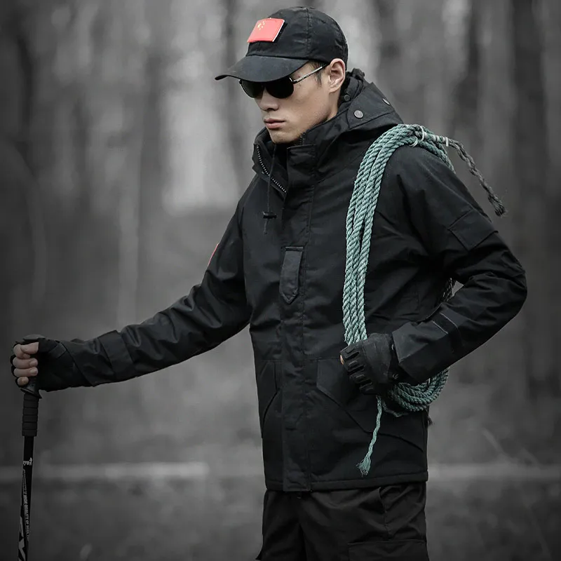 LANGSHI Открытый армия вентилятор desert Python узор Камуфляжный костюм комплект мужской