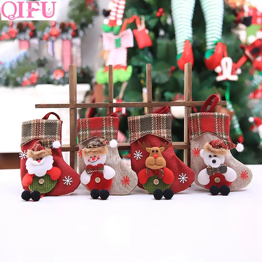 QIFU 2019 Рождественский подарок сумки украшения Рождественская елка