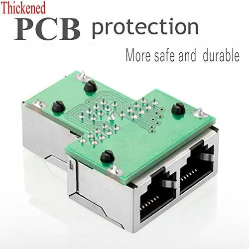 2 шт RJ45 Сплиттер разъемы 1-2 способа Ethernet кабели интерфейс RJ-45 адаптер 8P8C