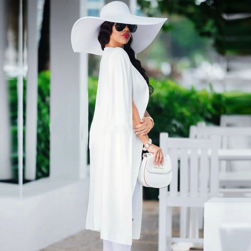 Женский удлиненный тренчкот теплый хлопковый В Европейском стиле белый черный размеры S M L XL весна осень