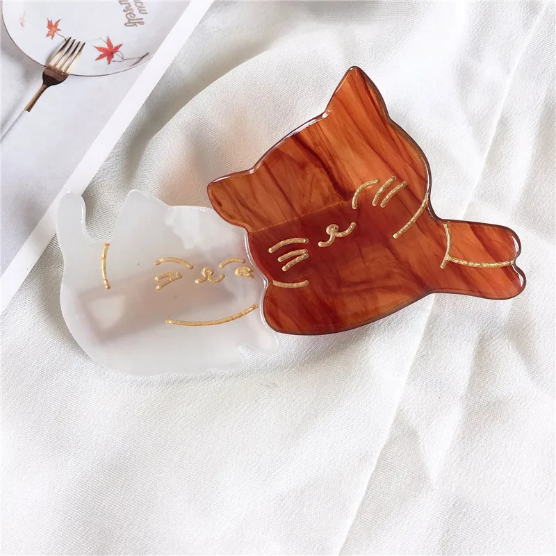 Взрослых заклинание кошка Hairpins20pcs мультфильм кошка дети заколки для волос женские головные уборы милые девушки Ацетатный лист заколки для волос