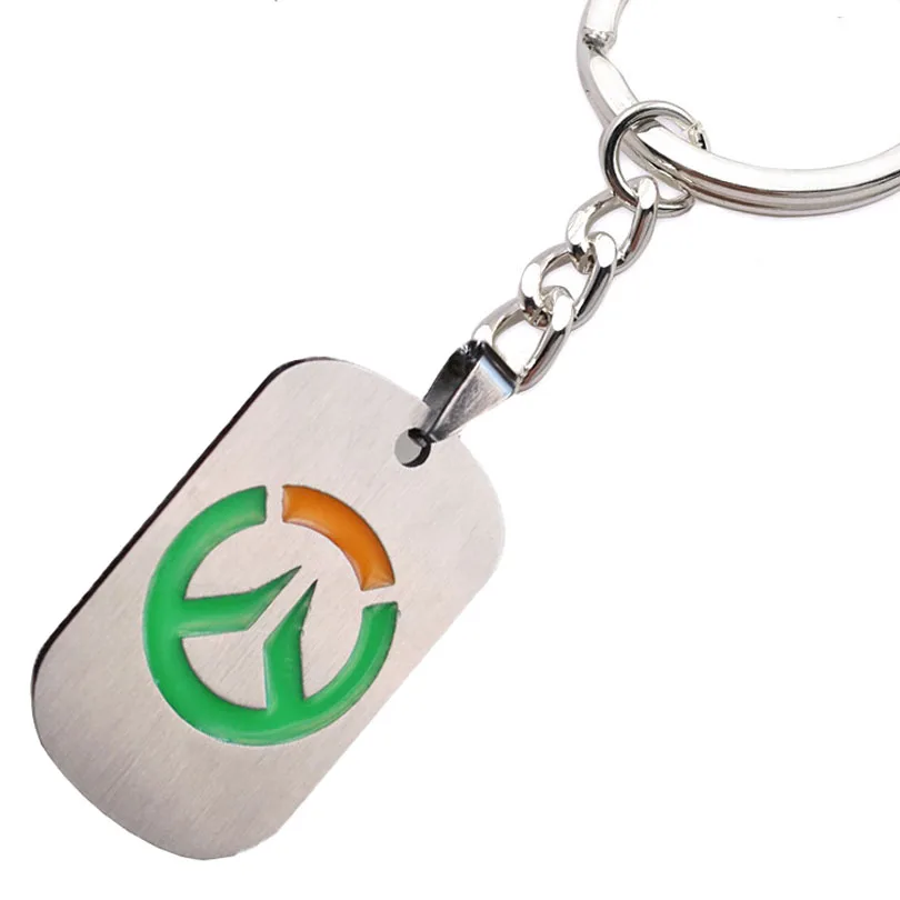 Overwatch keychain Светящийся брелок для ключей Overwatch автомобильный брелок светящийся брелок для ключей Мужская Дамская пара ключей светится в темноте модный брелок для ключей - Цвет: Overwatch keychain