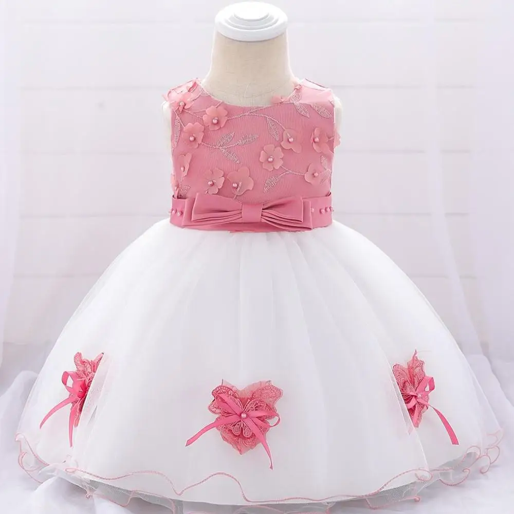 Vestidos/платье для маленьких девочек платья принцессы с вышивкой в виде бабочки