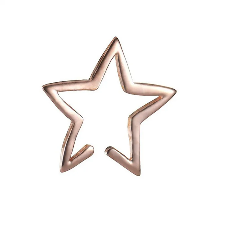 Полые звезда Каффа серьги клипсы Brinco Earcuffs Aretes клип без пирсинга для Для женщин