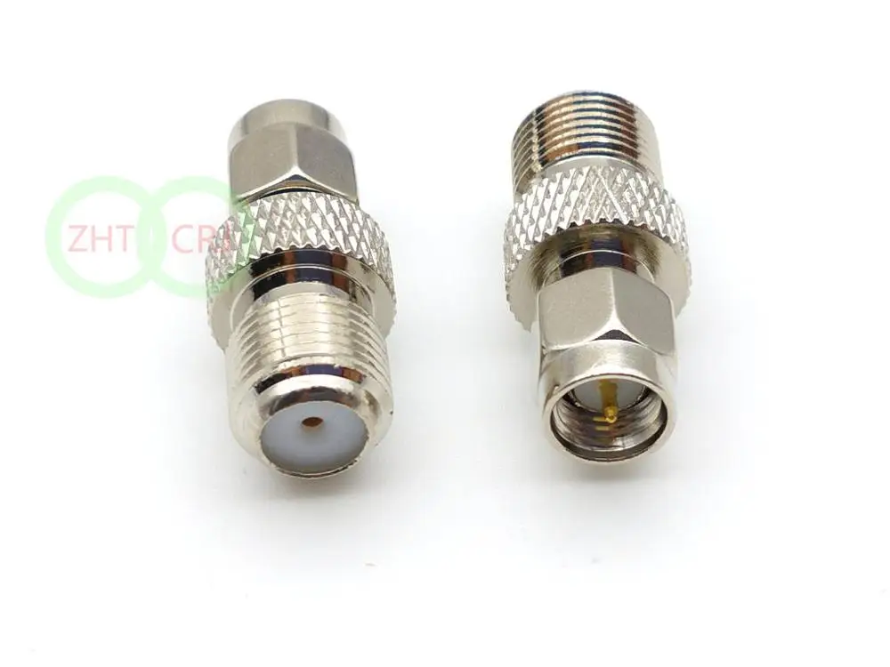 

200pcs copper SMA male plug to F female jack RF coax Connector