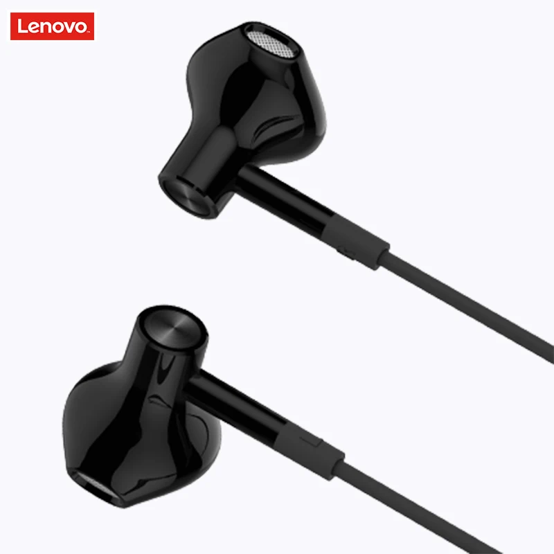 100% Оригинальные lenovo/DP-20 In-Ear Dual Sound Unit HiFi динамические наушники для xiaomi iPhone samsung 5/6