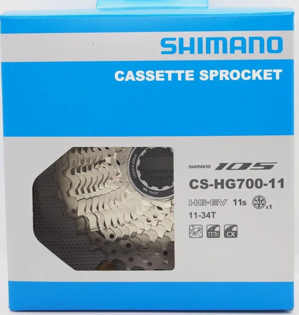 Оригинальный Shimano 105 велосипедный CS HG700 11 дорожный велосипед MTB скоростная кассета