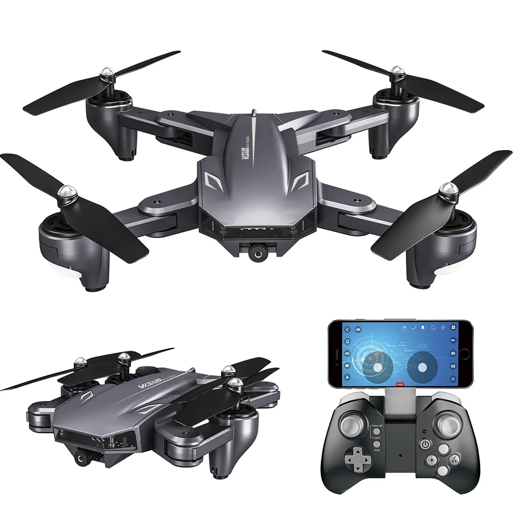 Дрон VISUO XS816 складной с камерой Wi Fi FPV|Радиоуправляемые вертолеты| |