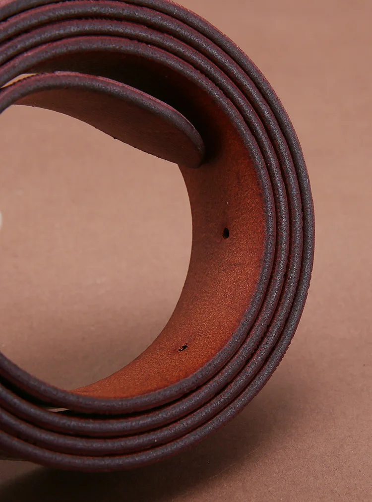 Женский ремень повседневный Универсальный женский короткий из натуральной кожи