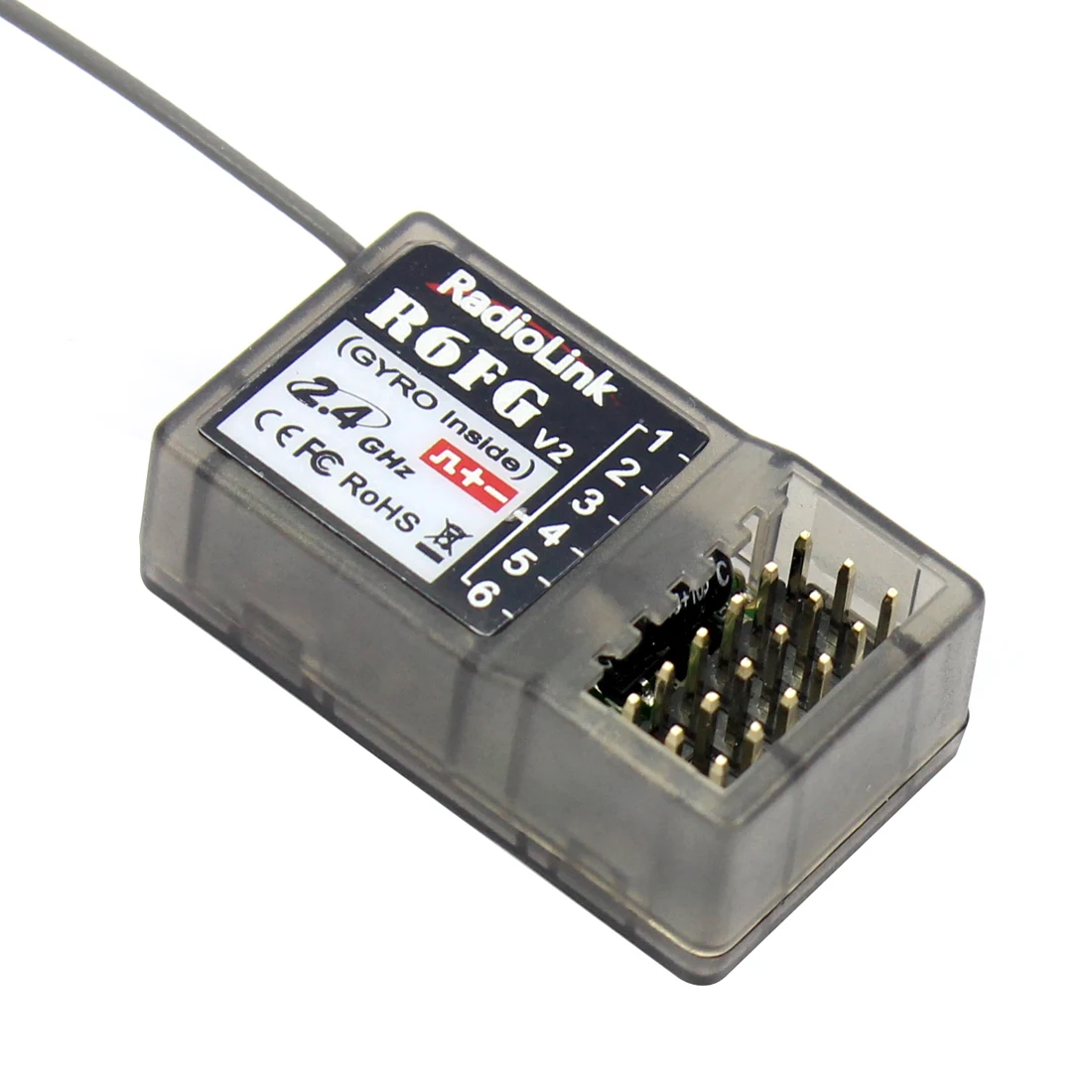 Радиосистема радиоуправления Radiolink FHSS R6FG v2 2 4G 6 канальный приемник RX для