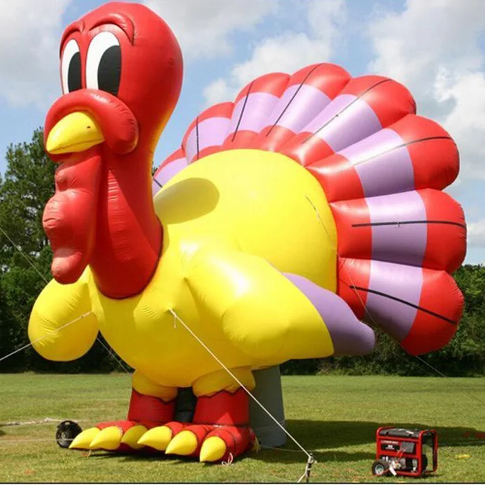 

Hot sale giant cartoon animals modle inflatable turkey balloon for festival display