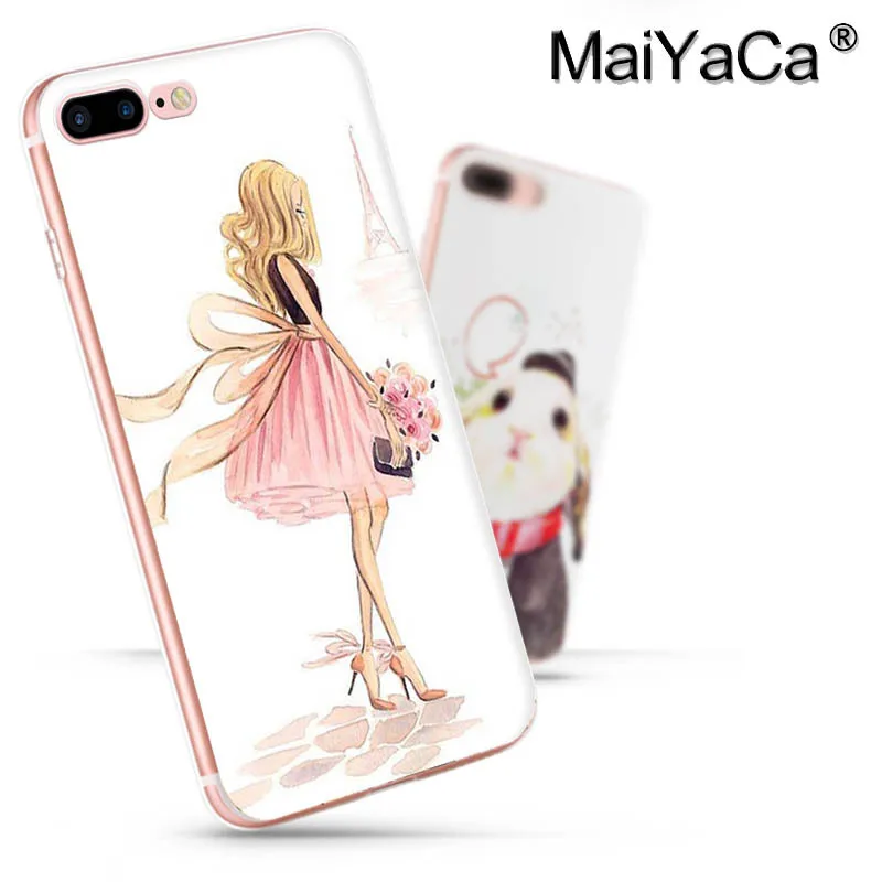 Чехол для телефона MaiYaCa с рисунком девочек на свадьбу iPhone 8 7 6 6S Plus X 5 5S SE 5C|Бамперы| |