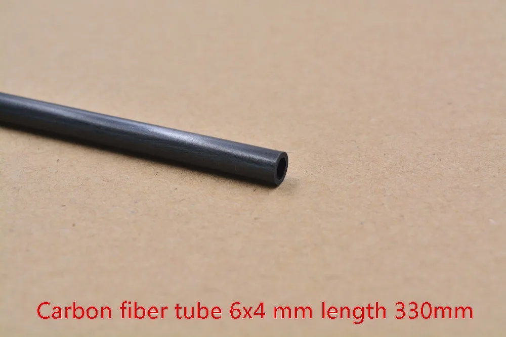 

6mmx4mm length 330mm carbon fiber pipe rod hollow tubes airplane model kite 1pcs