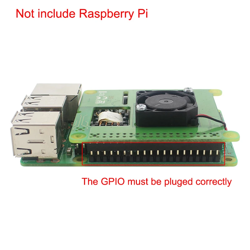 Модуль Raspberry Pi PoE HAT с контроллером вентилятора PoE Hat плата для Raspberry Pi 4 Модель B/3B+ Plus/3B