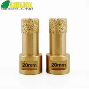 SHDIATOOL 2 шт. 20 мм M14 вакуумной пайки Diamond Core Bits сверление камня биты плитка отверстие увидел Керамика Профессиональный алмаз сверло