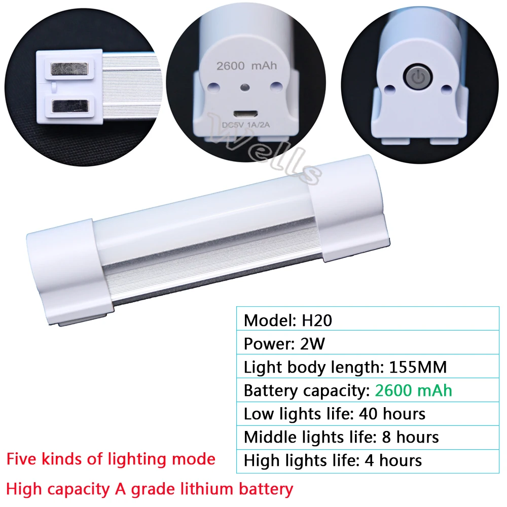 usb 2w 4w 7w multi function emergency light 2600520010400ma 5 mode for indoor outdoor led camping bulb can charge to phone free global shipping