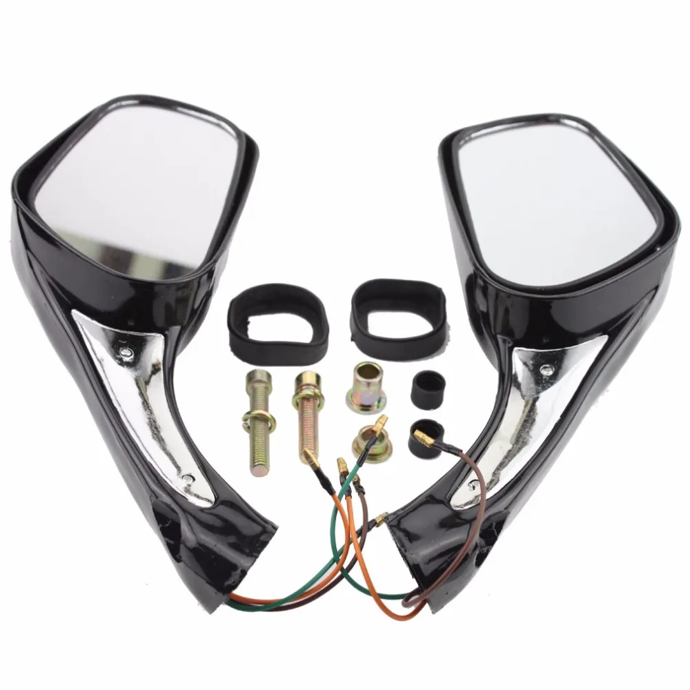 GOOFIT 8 мм зеркало заднего вида мотоцикла для GY6 50cc 125cc 150cc 250cc Скутер мопед E036 025| |