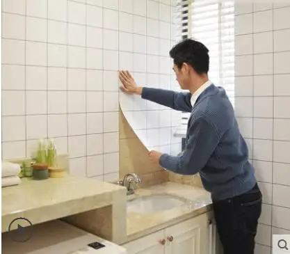 Самоклеящиеся обои для кухни масляная пленка настенные Стикеры ванной комнаты